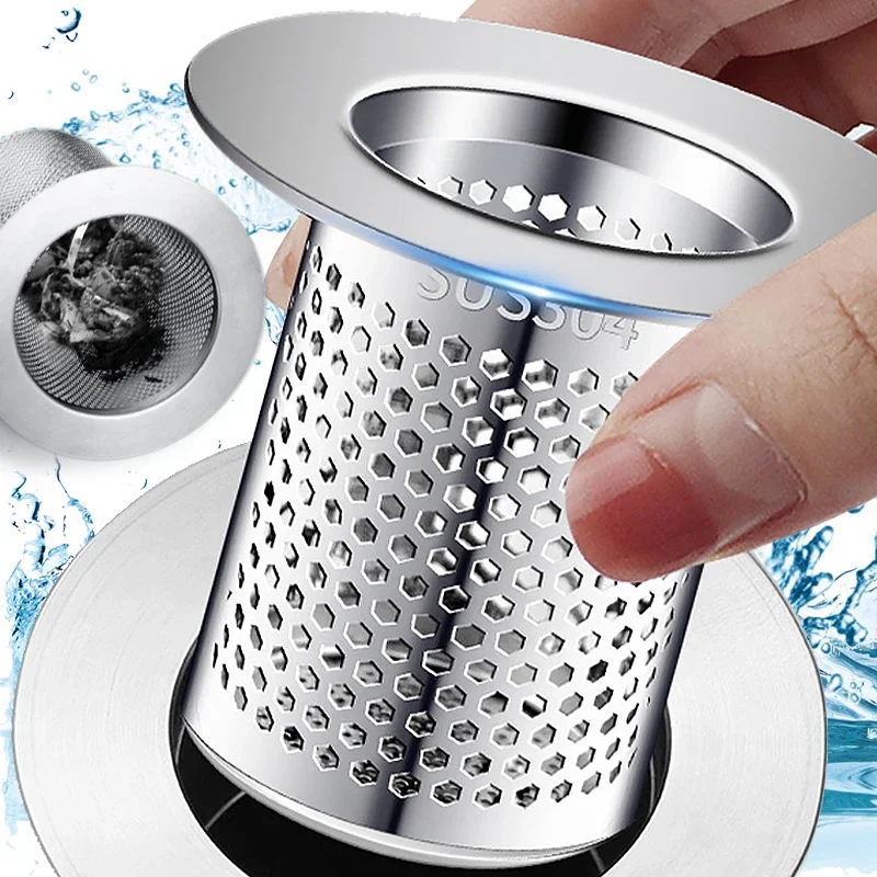 Filtro de drenaje de suelo Universal para cocina, tapón colador de drenaje para fregadero de agua, ducha de baño, filtro antiobstrucción, recogedor de pelo