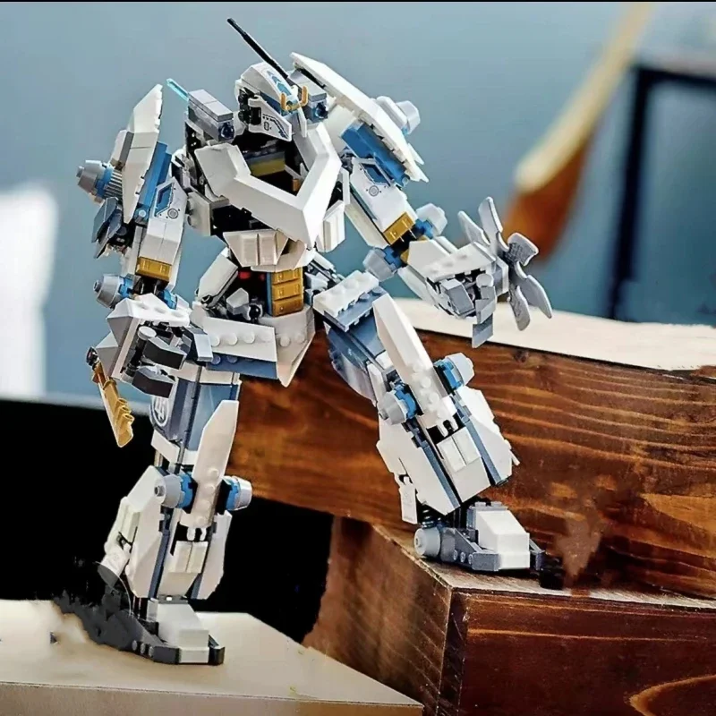 ของเล่นร้อน 781PCS LEGACY Series Zane's Titan Mech Battle Building Blocks 71738 การวิเคราะห์อิฐ 5 ตัวเลขสําหรับของขวัญวันเกิด