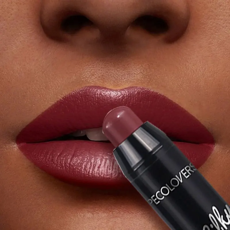 Lápiz labial mate resistente al agua, taza antiadherente de larga duración, tinte de labios, lápiz labial cosmético desnudo, maquillaje