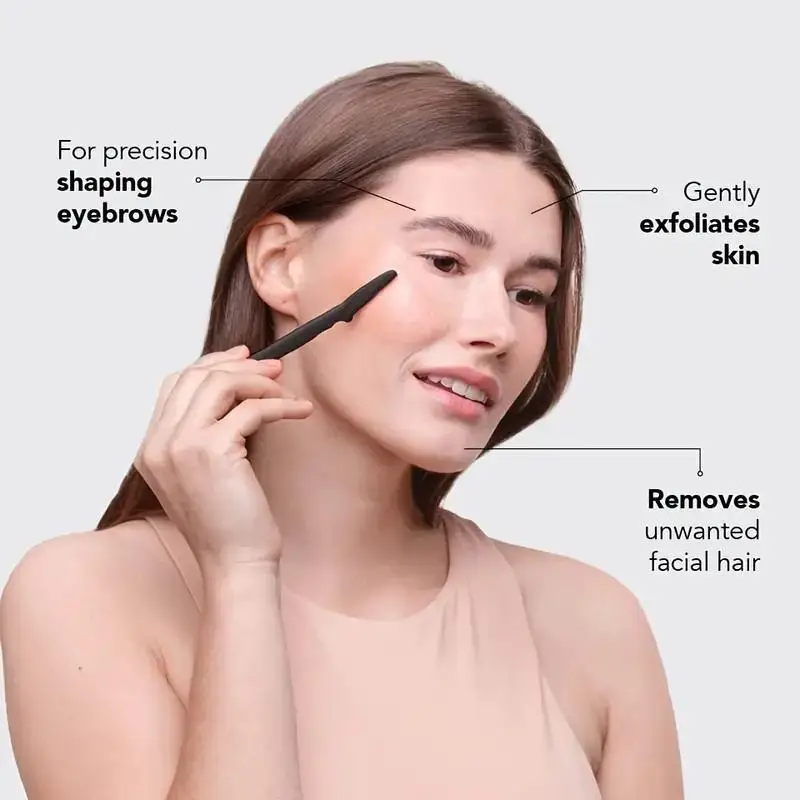 10 Stuks Wenkbrauw Trimmer Blade Scheerapparaat Draagbare Gezicht Scheermes Eye Brow Epileren Ontharing Snijders Veiligheid Scheermes Vrouw Make-Up