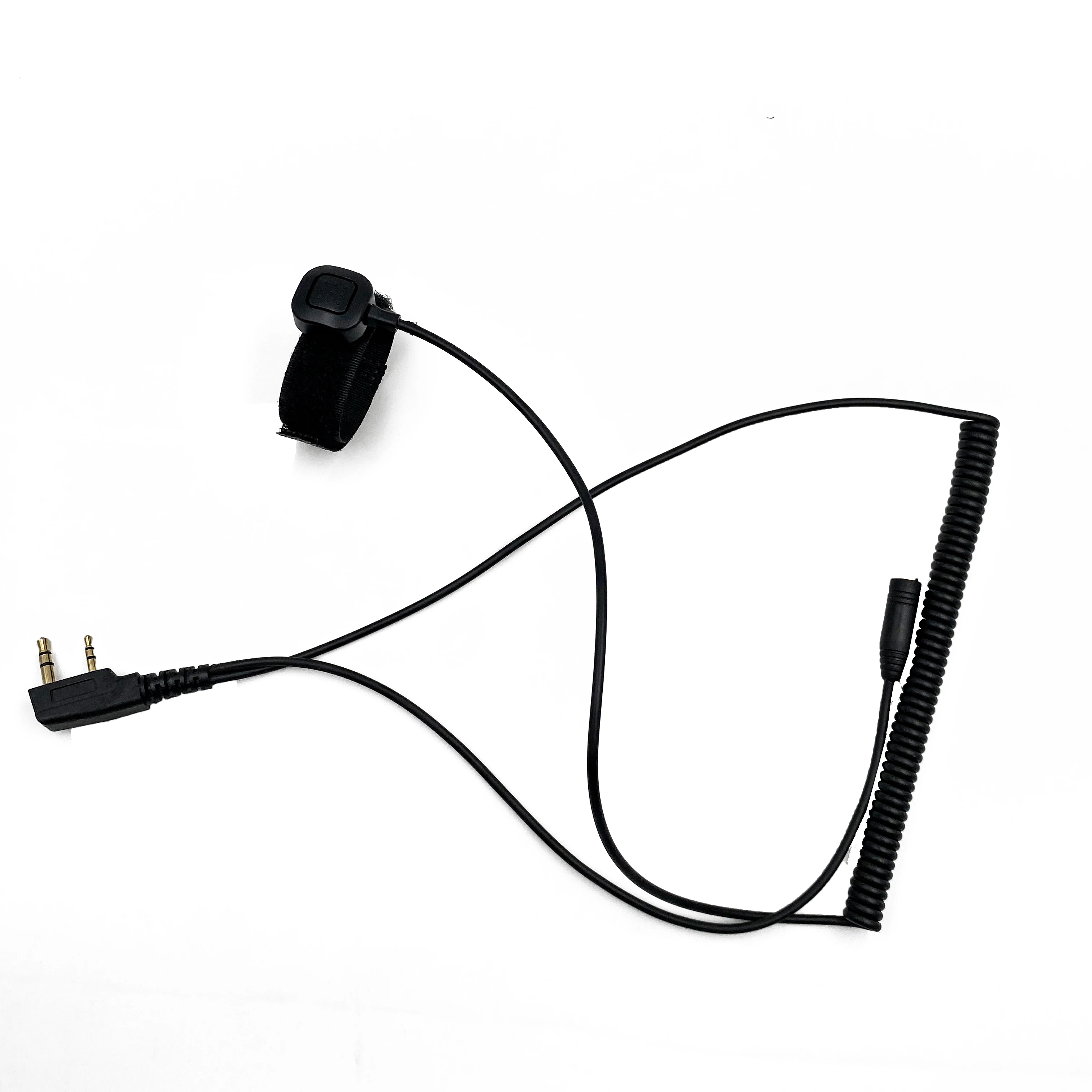 BAOFENG Adaptador de 2 pines a 3,5 mm con botón pulsador para hablar Compatible con radios BaoFeng, TYT a a auriculares de 3,5 mm con micrófonos en línea