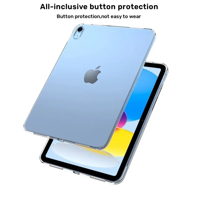 Ultra Thin Transparent Case for iPad Mini 6 Pro 11 2024 Air 6 5 4 10.9 inch 11 inch 2022 10.2 7 8 9th 10th gen Air 3 Pro 10.5