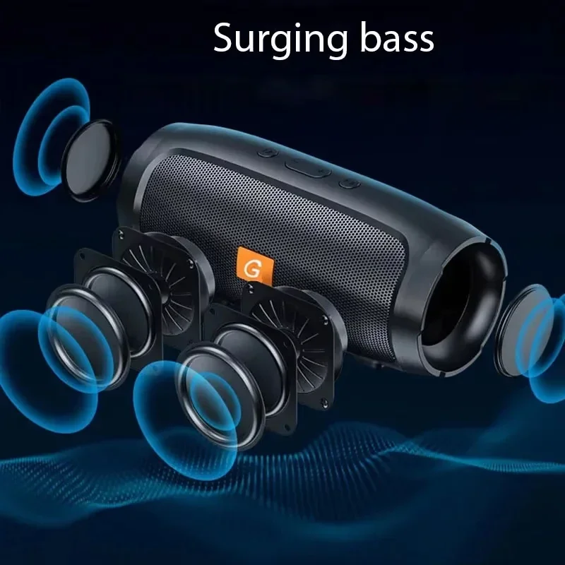 Altoparlante BT Doppio altoparlante Stereo esterno Tf Riproduzione USB Fm Trasmissione vocale Subwoofer portatile 50 Altoparlante wireless