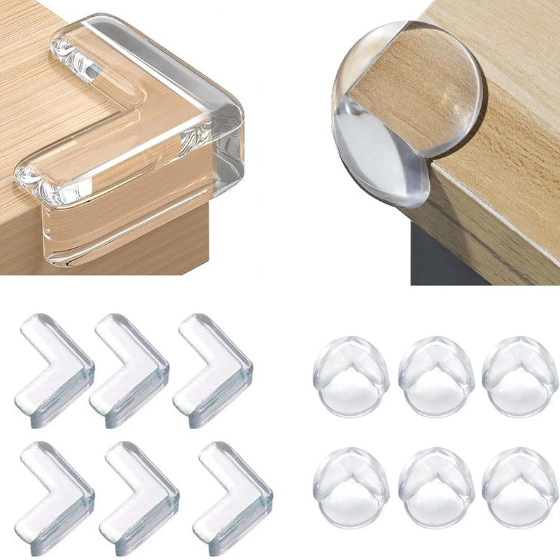 Protectores de esquina de mesa para Muebles de bebé, protectores de borde anticolisión transparentes para niños, cubiertas de borde de mesa de seguridad para bebés