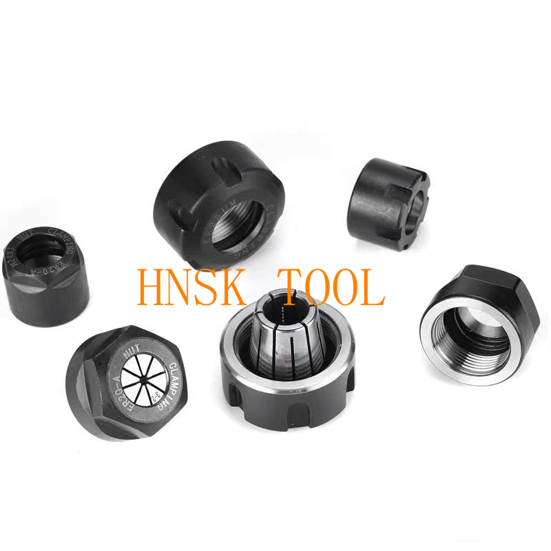 1PCS ER Nut Collet Nut ER8 ER11 ER16 ER20 ER25 ER32 A M UM NUT Spring Collect Nut Clamping CNC Milling Engraving Machine