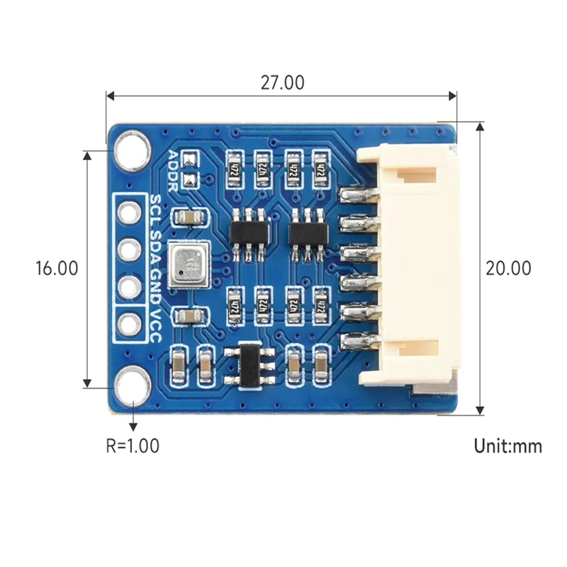 A37T-Modul Sensor Deteksi Gas VOC Tekanan Atmosfer Suhu dan Kelembapan Sensor Lingkungan