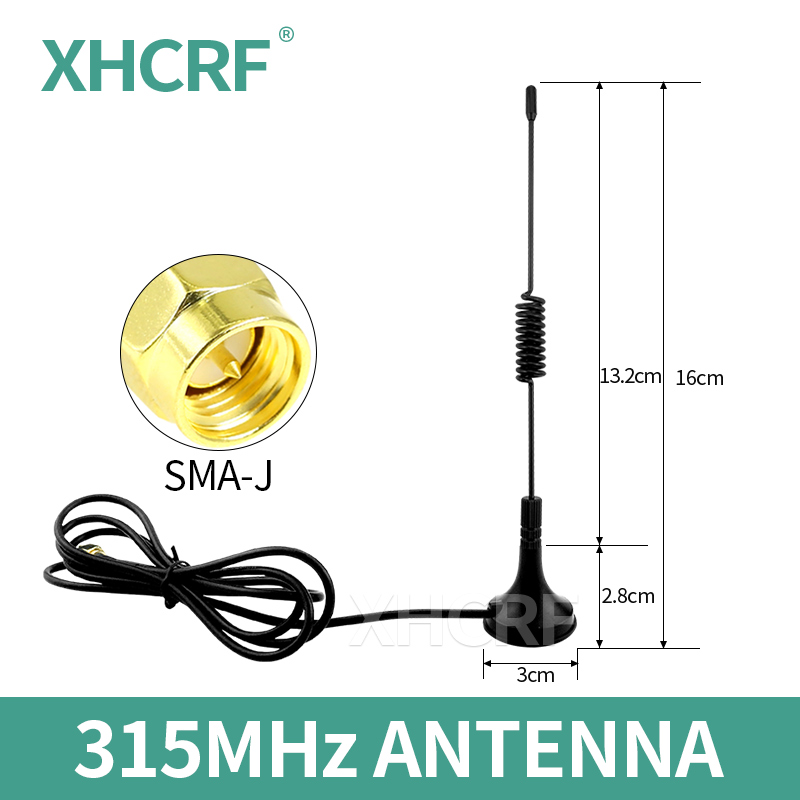 315 MHz Peitsche Magnetantenne 315 MHz Wireless Modul LoRa Antennen SMA Stecker Signalverstärker Fernbedienung Antenne