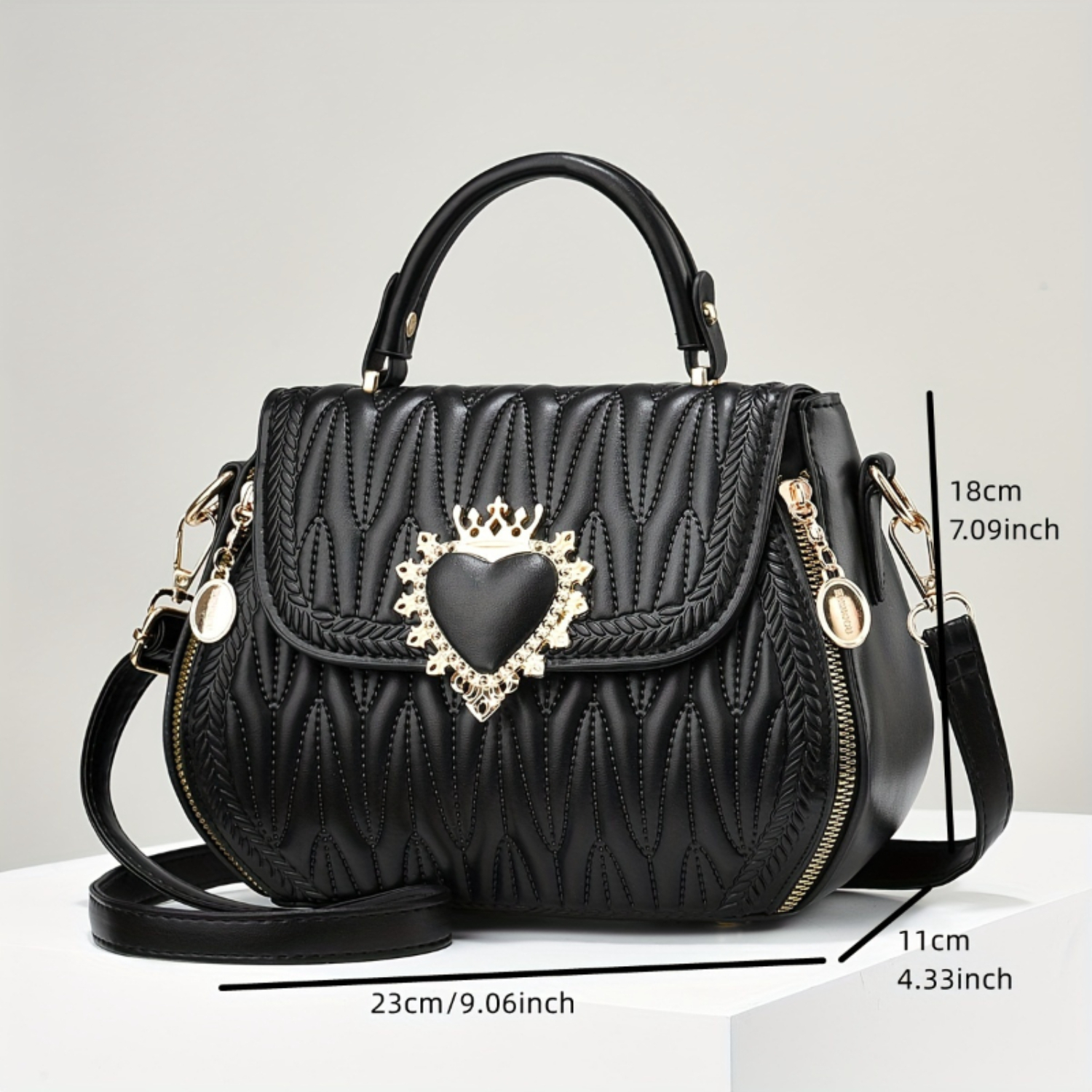 Bolsa crossbody acolchoada, bolsa de ombro, bolsa e bolsa casual feminina