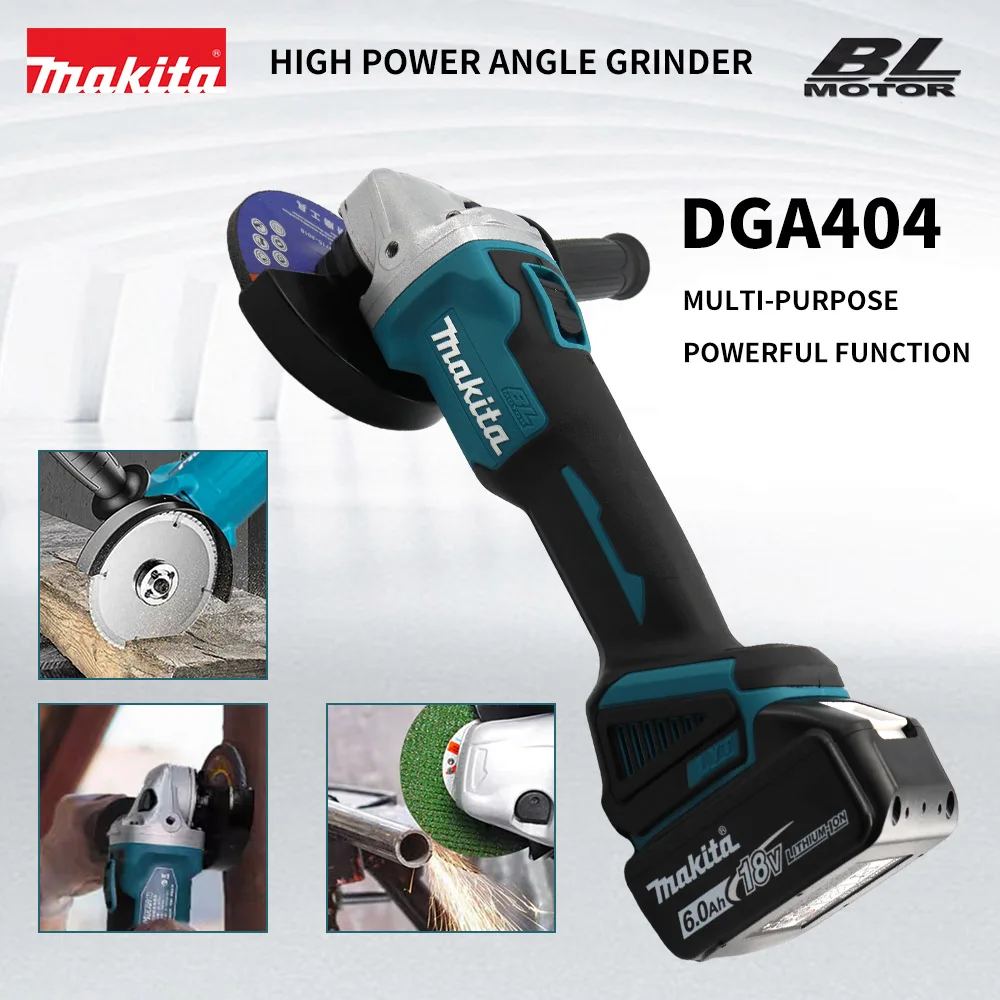 Makita 18V แบตเตอรี่ 125mm100mm M14 Brushless เครื่องบดมุมเครื่องตัดขัดไร้สายไฟฟ้าเครื่องบดมุมเครื่องมือ