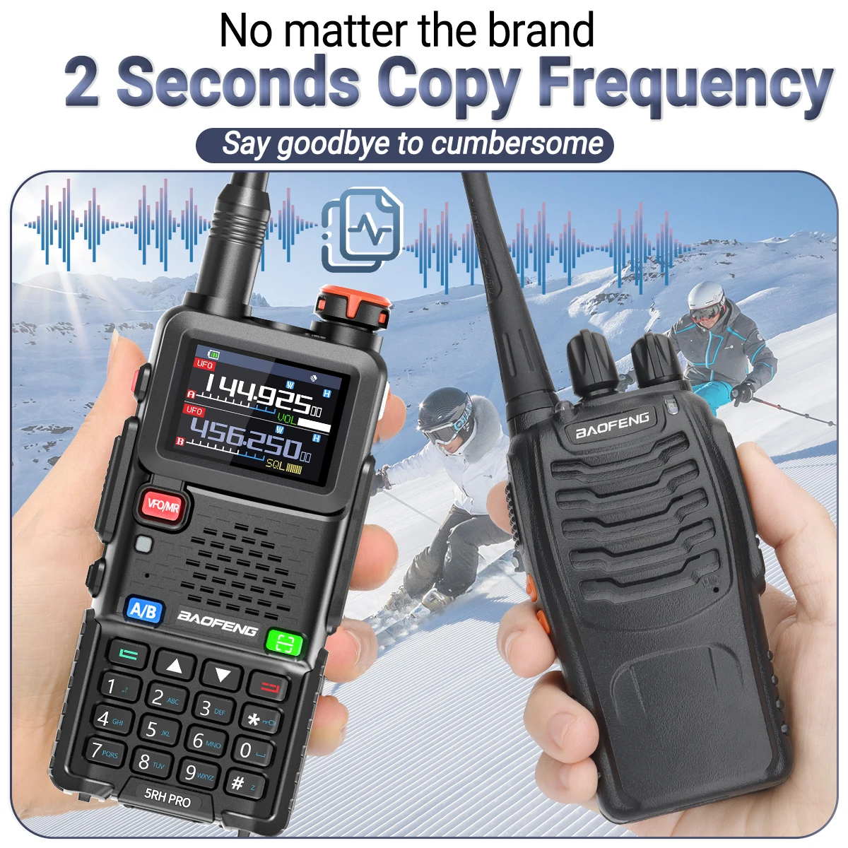 BAOFENG UV-5RH PRO GPS Walkie Talkie Multi Band Wireless Kopierfrequenz Typ-C NOAA Upgrade UV-5RH UV 17 Pro GPS Amateurfunk