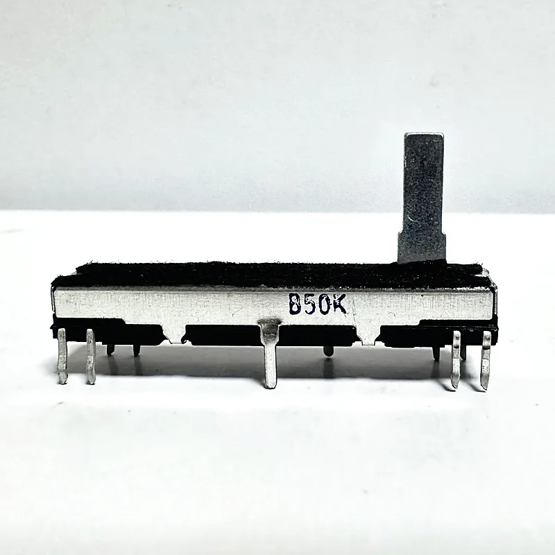 Potenciómetro deslizante de 45mm, 4,5 cm, canal estéreo B10K, longitud del eje 15mm, carrera deslizante 30mm, 1 unidad