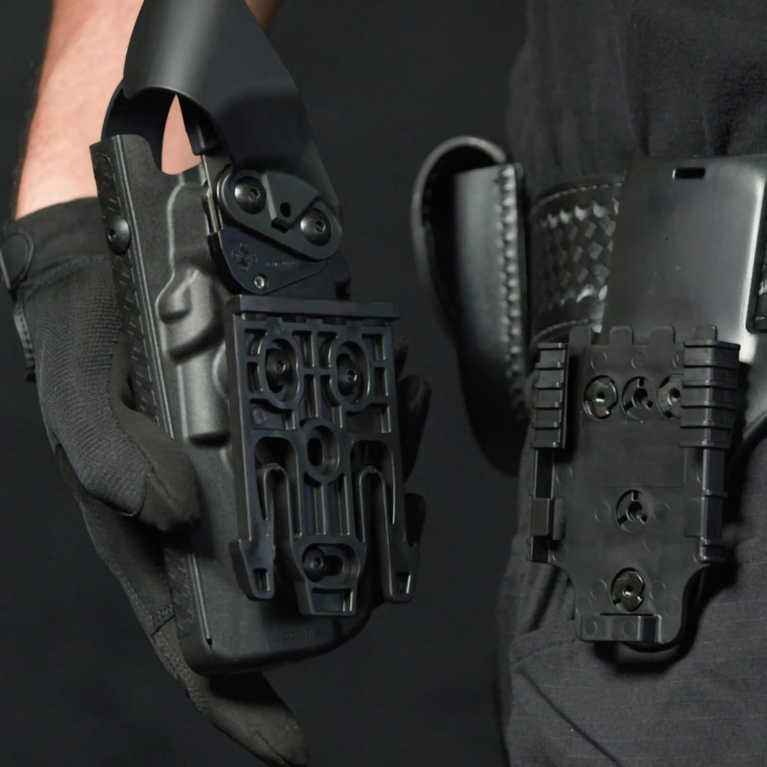 Tactical Locking System QLS 19 22 Kit Pistol Holster Belt Adapter Gun Quick Receiver&Fork Hunting Shooting Training Airsoft Gear