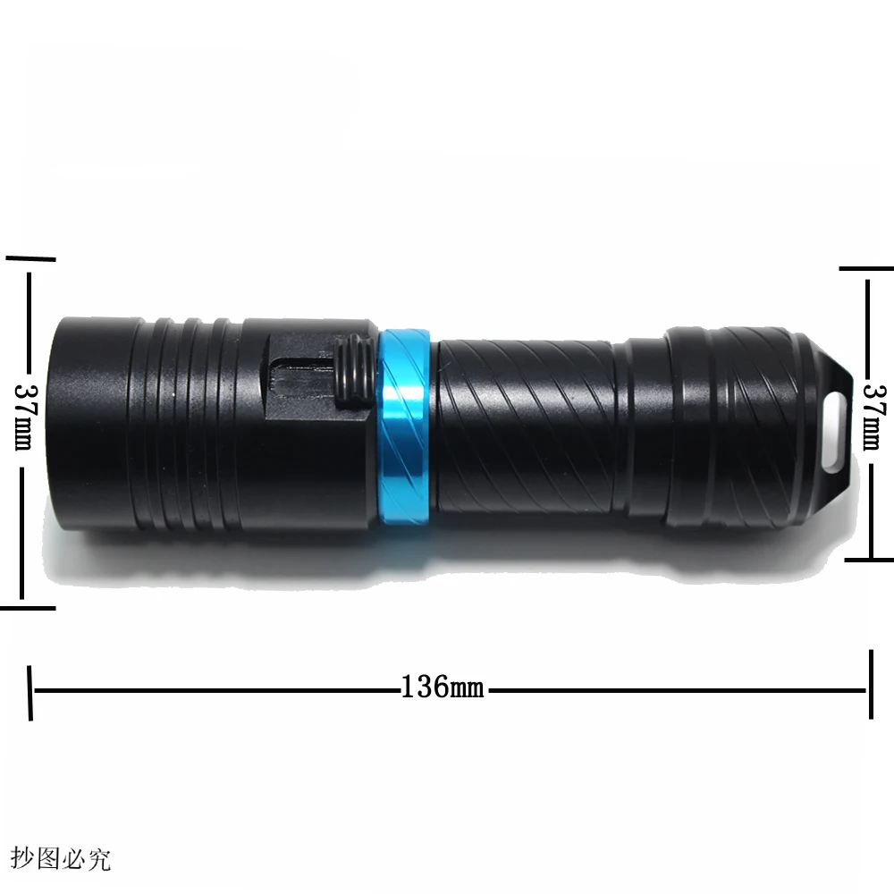 Linterna de buceo IPX8 resistente al agua L2 LED luz de buceo 100M 26650 linterna impermeable Camping pesca antorcha LED
