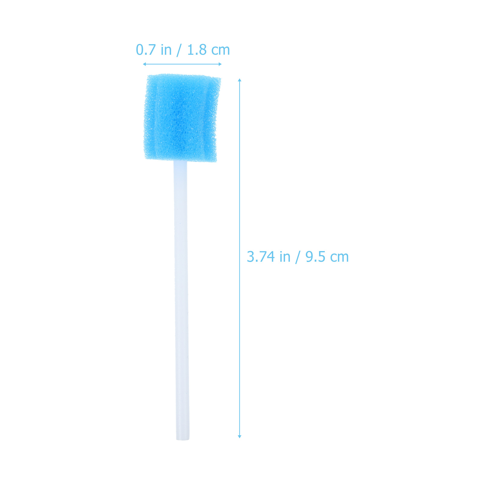 Healifty Gomma in bicarbonato 100 pezzi monouso per la cura orale Spugna a forma di dente Tampone per pulizia Bocca Gomma