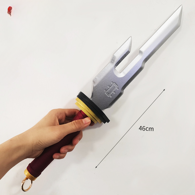 46 ซม.Fushiguro Toji Inverted Spear of Heaven Jujutsu Kaisen อาวุธอะนิเมะไม้ชุดเครื่องประดับหัตถกรรมของขวัญของเล่นคอลเลกชัน