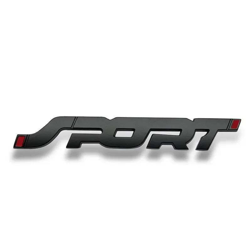 Naklejki na ciało 3D Trójwymiarowy SPORT Sport Angielski Spersonalizowane logo samochodu Metalowe naklejki samochodowe Dekoracyjne etykiety 1 szt.