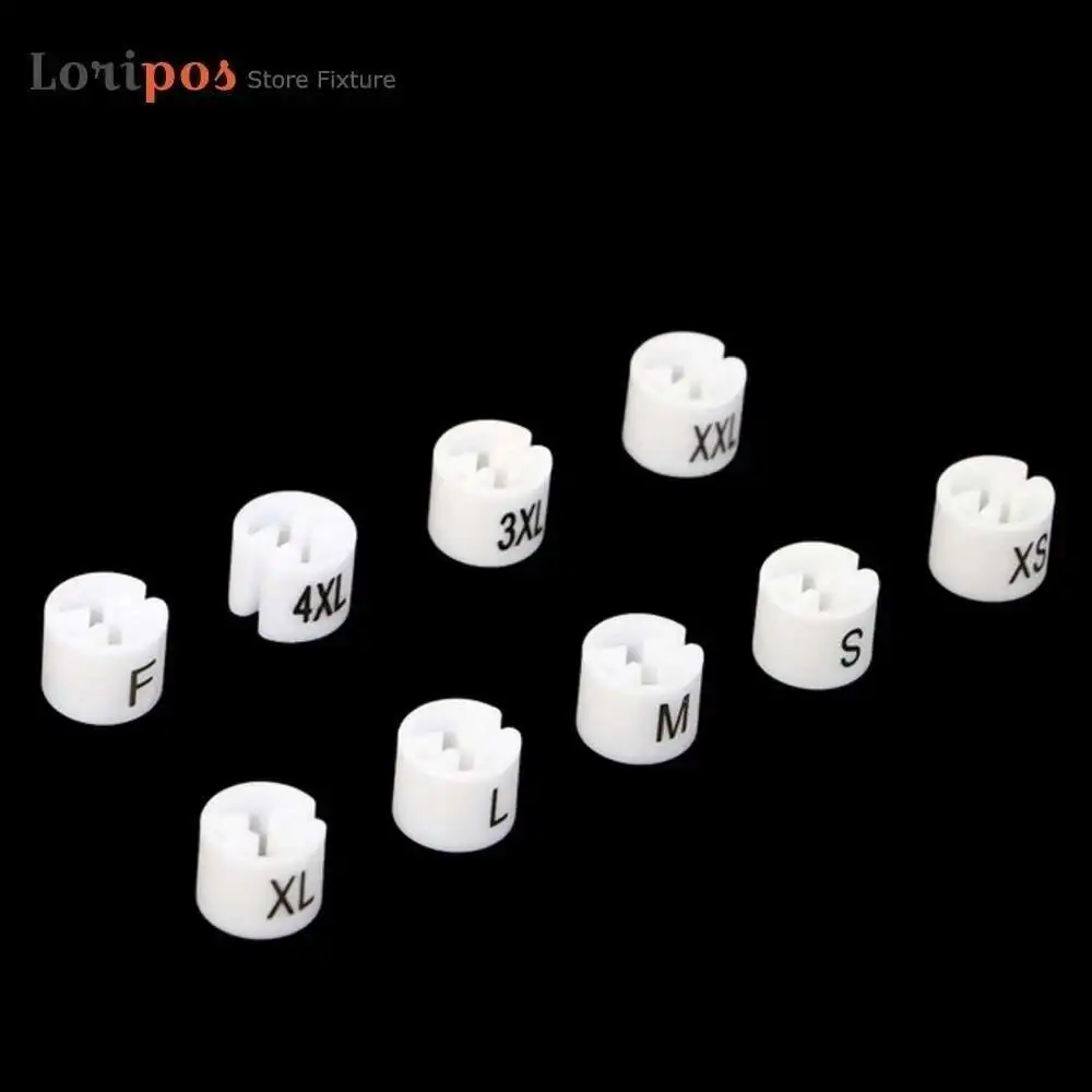 100 Miếng Đen Móc Treo Sizer May Các Thẻ Đánh Dấu Kích Thước Chia Ngăn Kích Thước Bút Đánh Dấu Cho Móc Treo Xxs-4xl In Hình