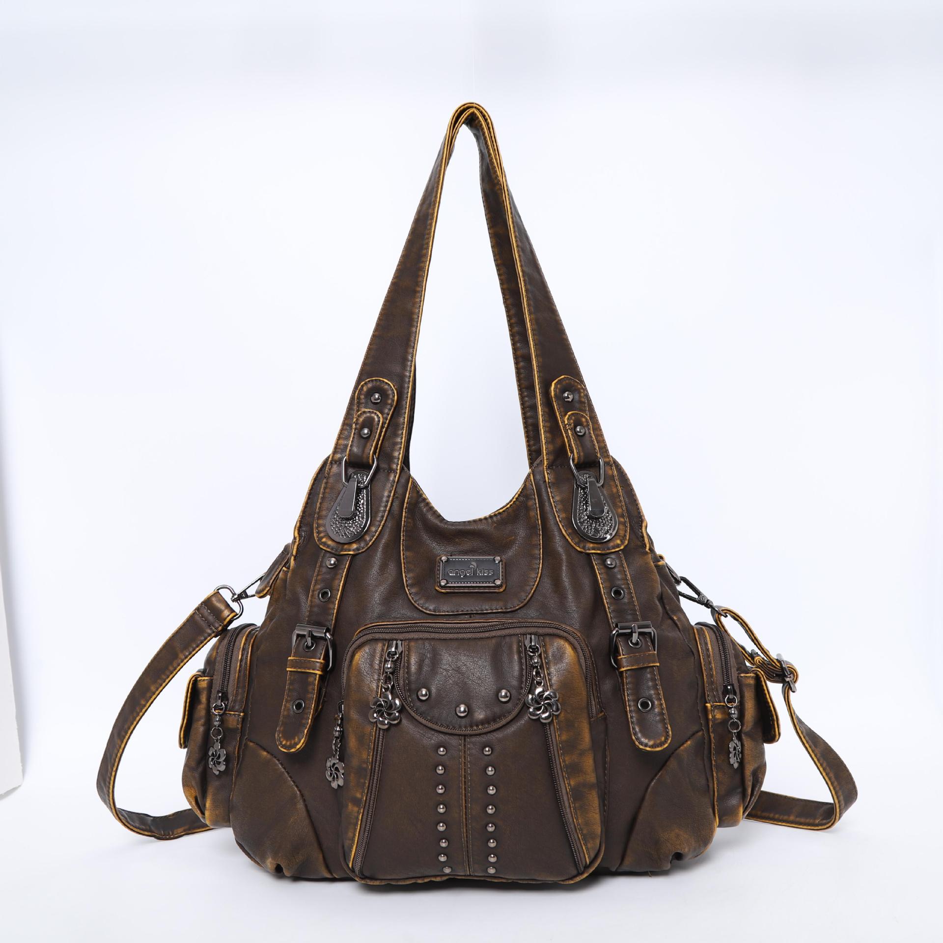 Сумка Angelkiss, женские модные сумки, женские сумки на плечо, сумка из искусственной кожи, женская сумка, большая сумка на плечо, bolsa feminina