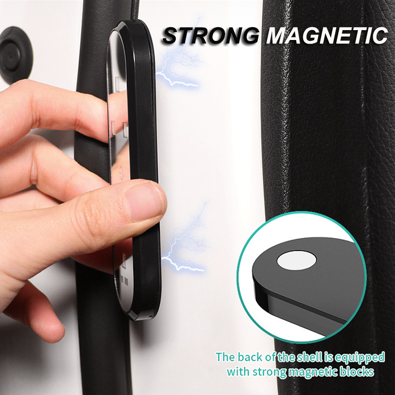 Feux de porte de voiture à LED, lumière de bienvenue, contrôle magnétique, chargement USB, ouverture automatique, anti-collision, signal d'urgence, lampe flash, 4 pièces