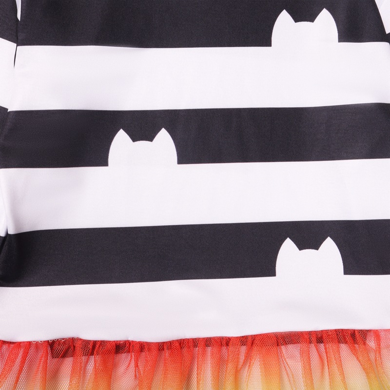 ギャビーのドールハウス黒と白のストライプトップス + ボトム 2 個トラックスーツ子供女の子ギャビー猫誕生日カーニバルコスプレ衣装