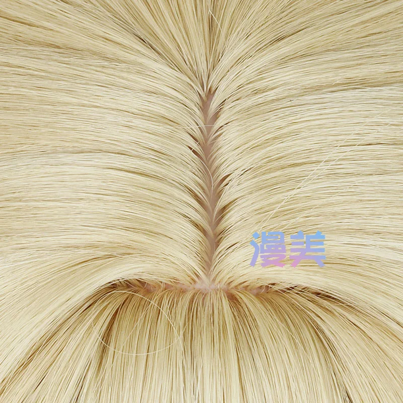フォンテーヌ ナヴィア コスプレウィッグ 95 センチメートルリネンゴールドウェーブヘア耐熱合成頭皮ウィッグ