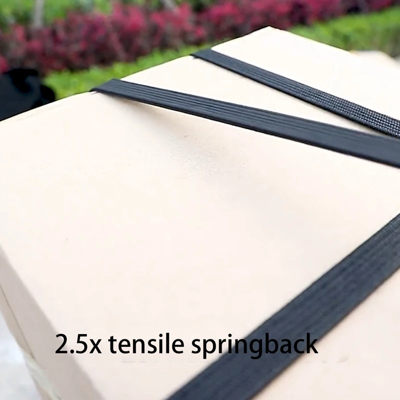 A01F-Verstellbare Bungee-Seile mit Haken-Set, 2 m lange, flache, robuste Elastizitätsgurte, mit verstellbarer Metallschnalle (4er-Pack)