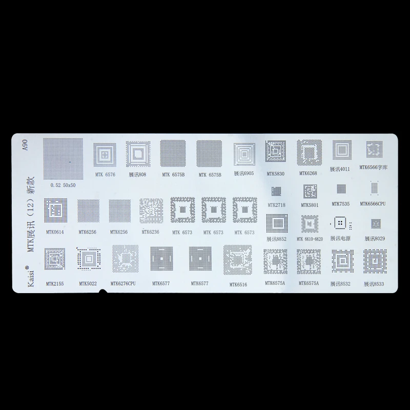 4 Đa Năng BGA Reballing Stencil Cho MTK Huawei Xiaomi MSM CPU Tối IC Công Suất Trồng Hàn Lưới