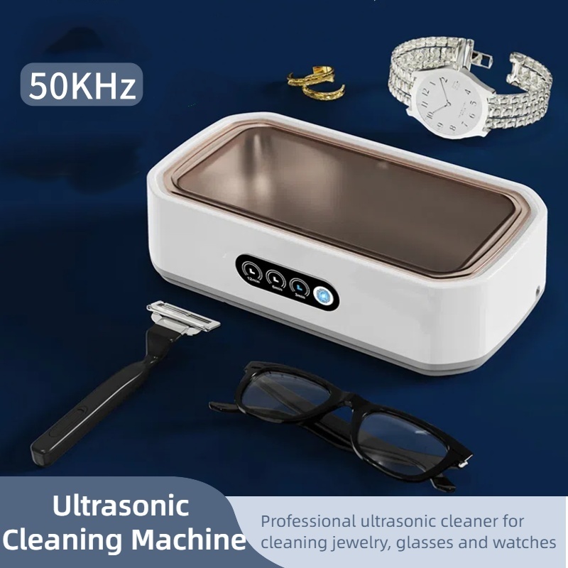 Ultraschall-Reinigungsmaschine, 50.000 Hz, Brillenreinigungsmaschine, große Kapazität, 650 ml, Schmuck, Zahnspangen, professioneller Reiniger