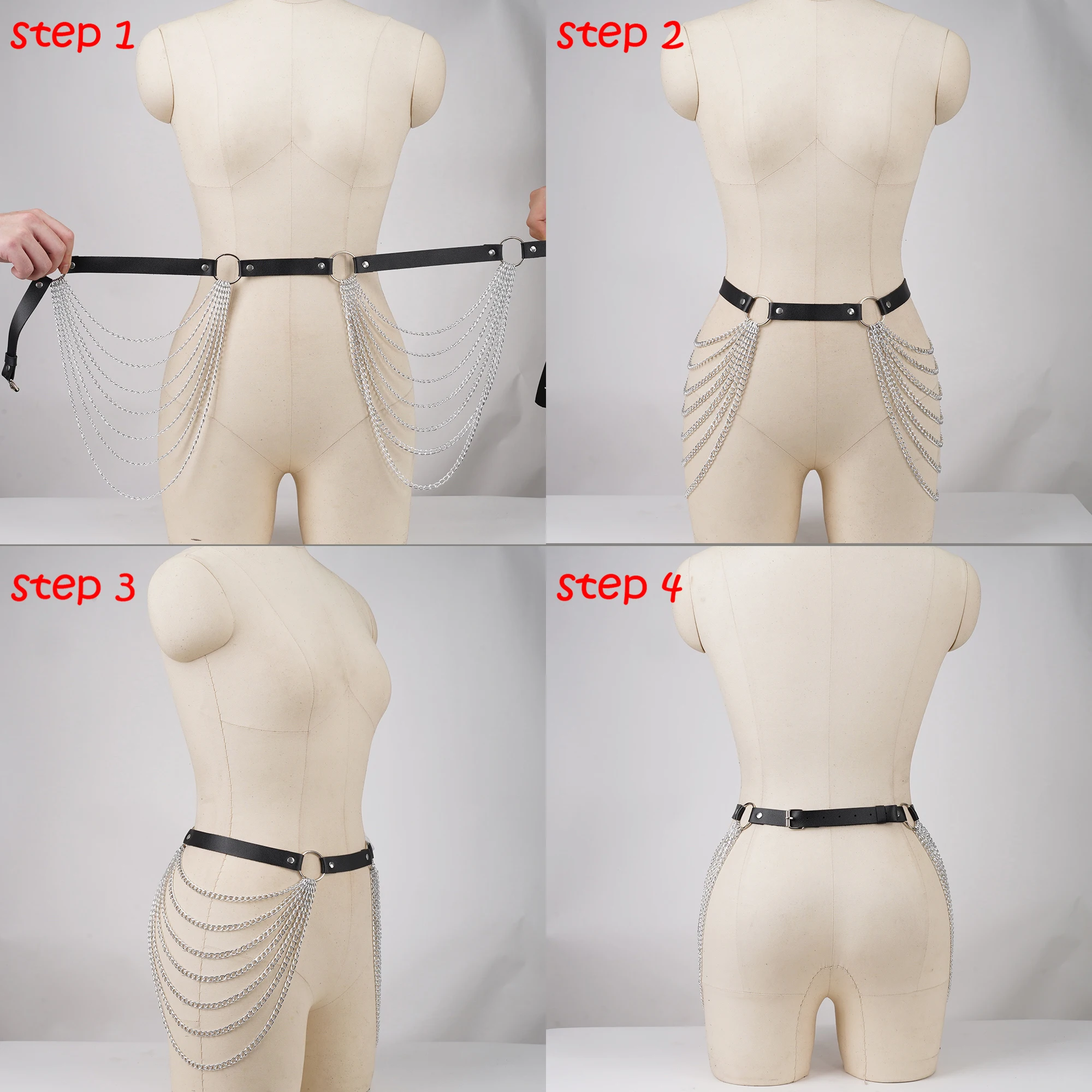 ผู้หญิงเซ็กซี่ขาสายรัด garter เข็มขัดเอวเข็มขัดรัดตัวหนังสายรัดเอวต้นขาสายรัด Gothic เสื้อผ้าอุปกรณ์เสริม