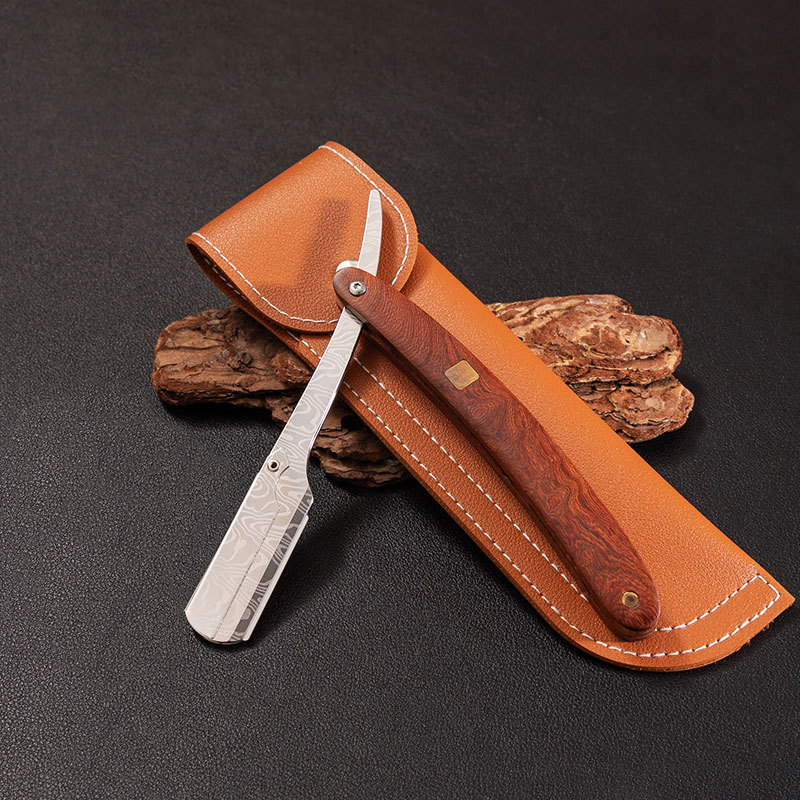 wooden handle blade shaving razors professional barber shaver razor men's replaceable blade shaving razor men gift