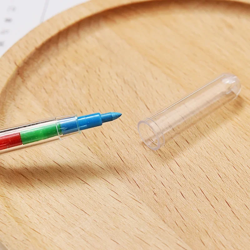 4 Màu Sắc 10 DIY Có Thể Thay Thế Bút Sáp Dầu Pastel Sáng Tạo Bút Chì Màu Graffiti Bút Dành Cho Trẻ Em Học Vẽ Tranh Dễ Thương Văn Phòng Phẩm