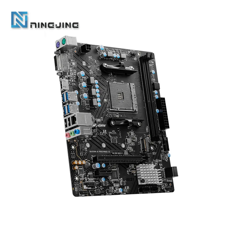 MSI AMD B450M-A PRO MAX II New Motherboard Dual-channel DDR4 Memory M.2 SATAIII USB3.2 Support R9 CPU Socket AM4 Mainboard