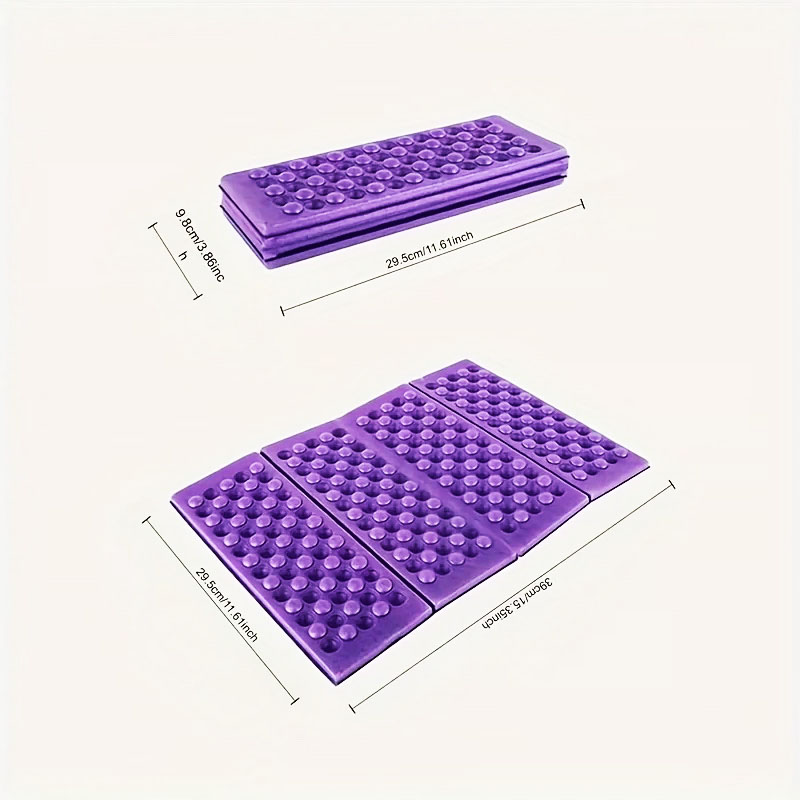 Cojín de espuma plegable para exteriores, almohadilla impermeable XPE para silla portátil, accesorios sólidos para acampar, 385x275x11mm
