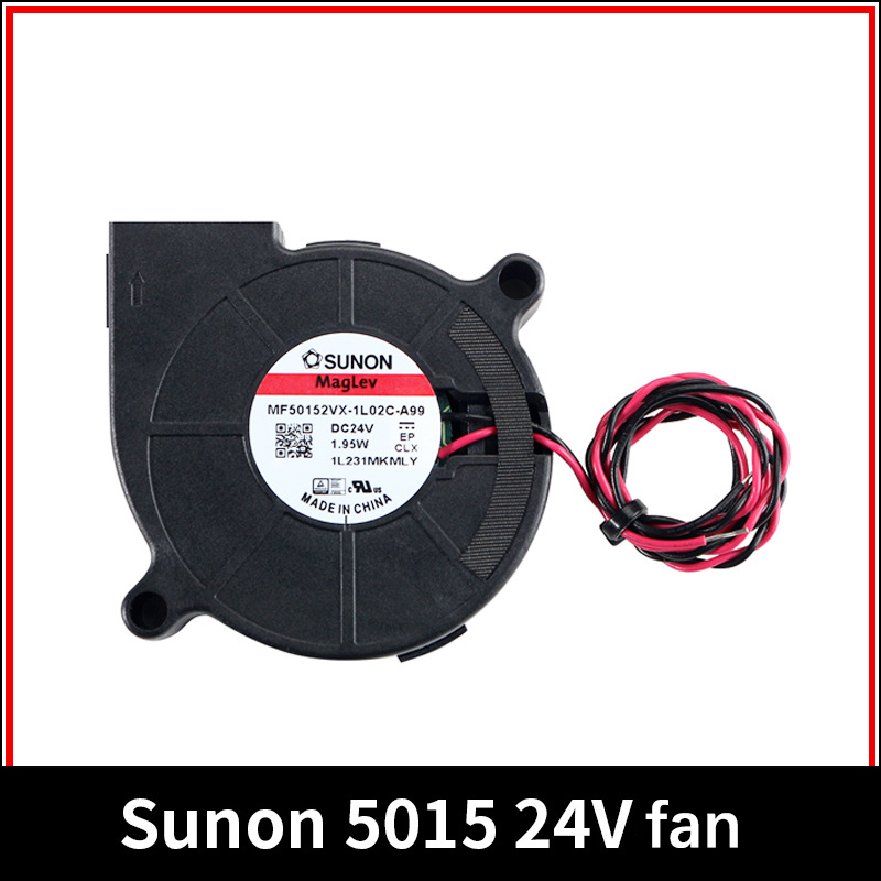 Sunon 3D-Drucker-Gebläse 5015 24 V 0,41 A Doppellager-Lüfter Zentrifugal-DC-Kühlung Turbo-Lüfter 5015S für Voron Stealthburner