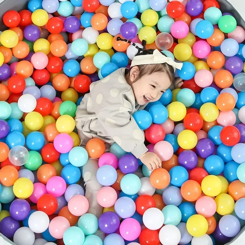 Bolas de plástico ecológico de colores para niños, juguete divertido de plástico suave para piscina de agua, Ola oceánica, diámetro de 100 cm, regalos, 5,5 Uds.