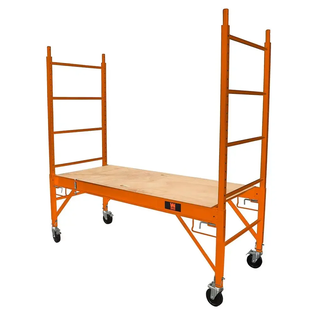 31110T Baker-Style 6.25 ft. Multi-Purpose 1000-Pound-Capacity Rolling Steel Scaffolding