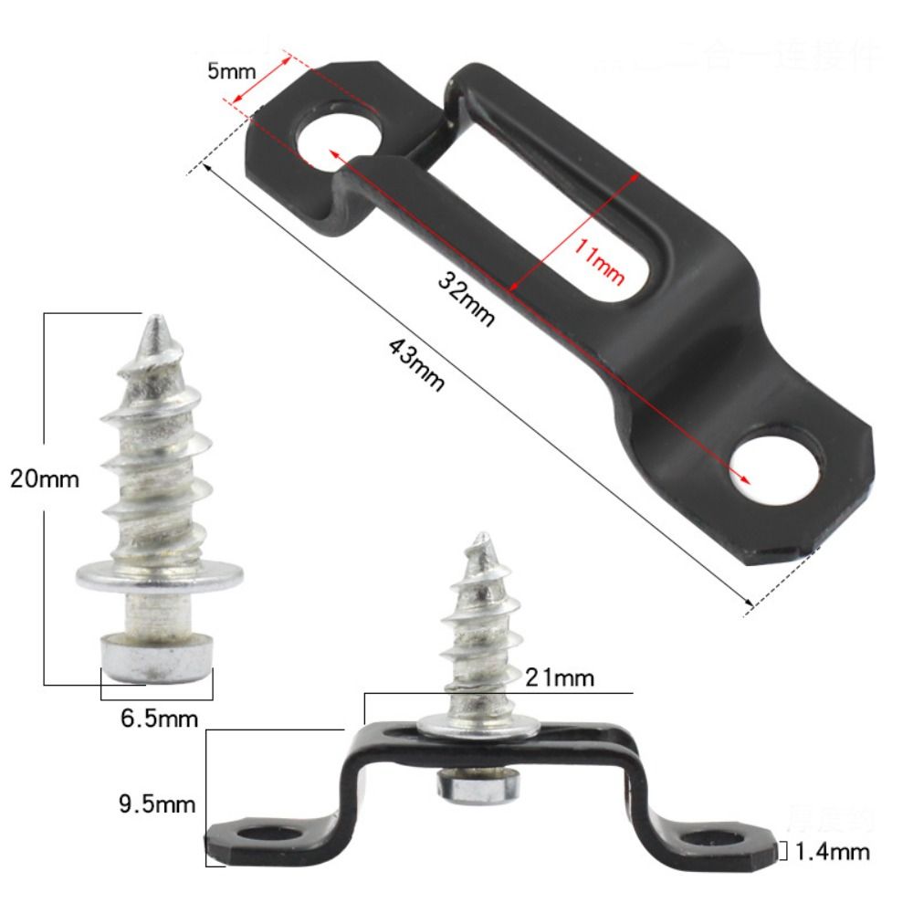 Sliding Buckle Hidden Connecting Bracket Cabinet Connector Screw Fastener Wardrobe Assembly Furniture Fastener Fixed Screw