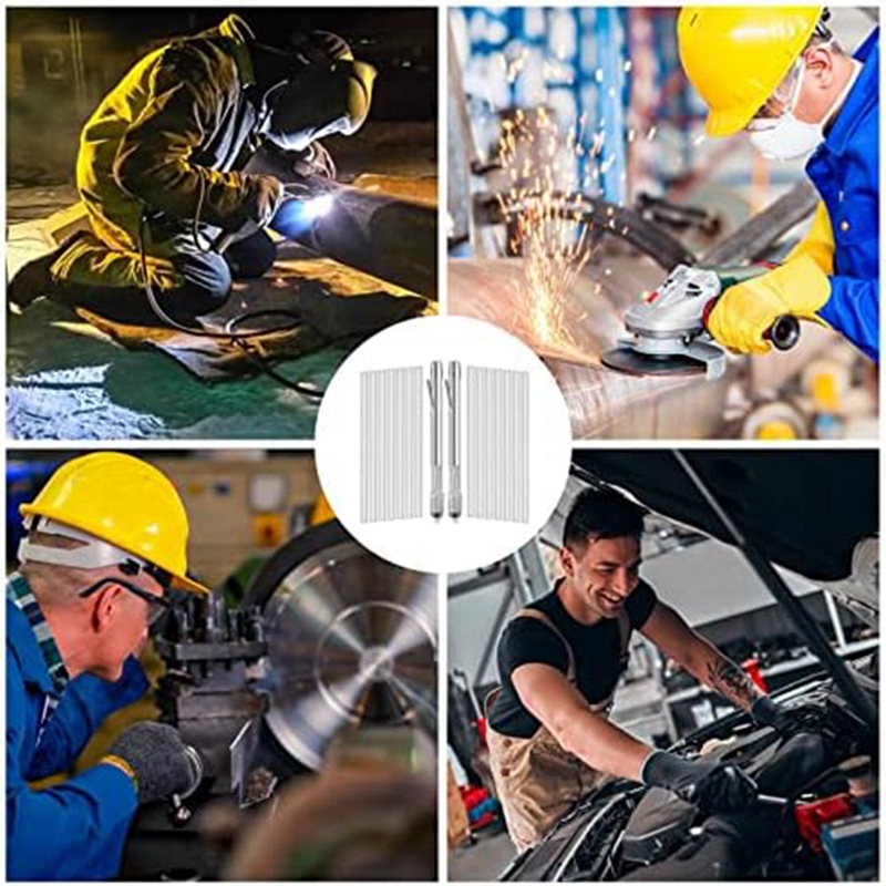 溶接ツール用の丸い研磨マーカー、アルミニウムおよび鋳鉄、リフィル、2パック、2パック