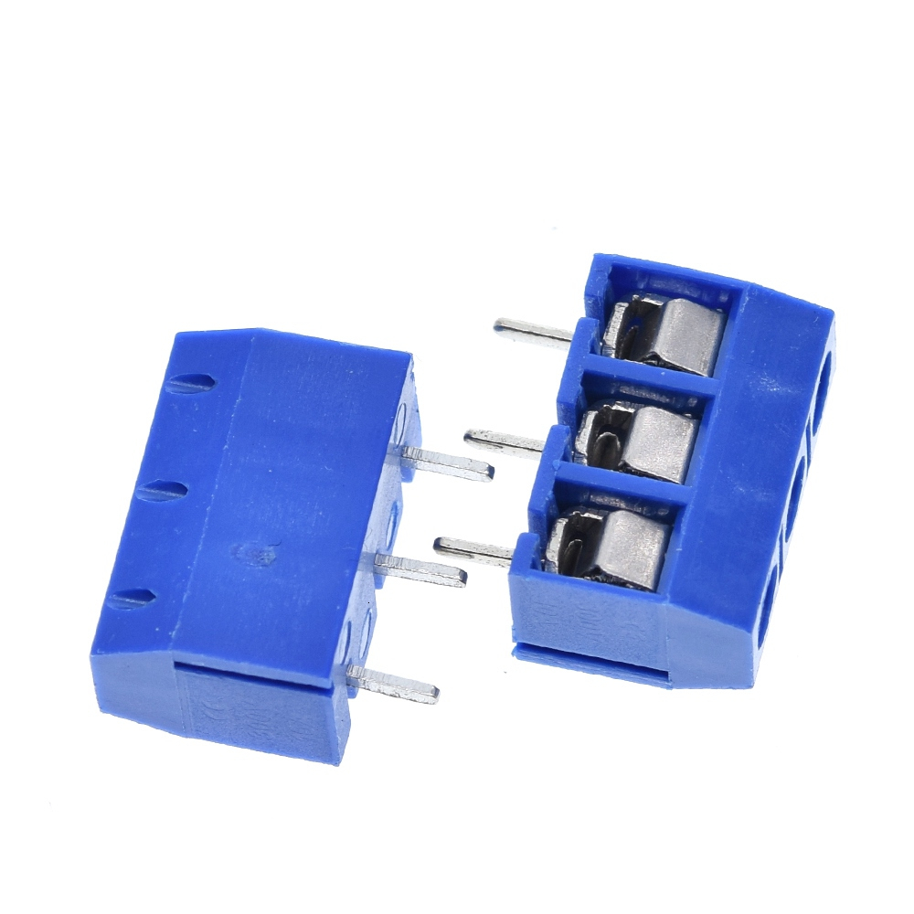 TZT 10/30/50 Uds terminales de tornillo de 3 pines-conector de bloque paso de 5mm 5,08-301-3P 301-3P 3 pines para componente electrónico TZT