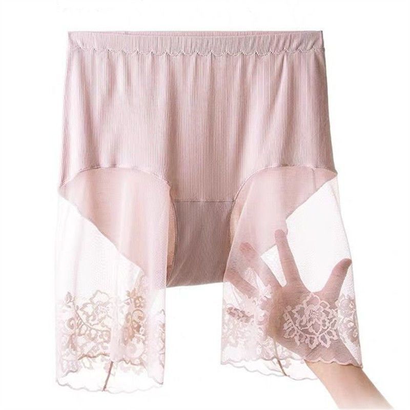 Frauen Fünf-Punkt-Leggings Sicherheitshosen Anti-Licht Weibliche Sommer Fett Mm Große Größe Eis Seide Nahtlose Schwangere Frauen