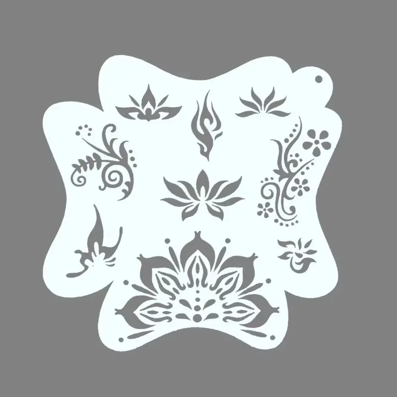 8-teiliges Gemälde-Schablonen-Set für Erwachsene und Kinder, professionelle Körperbemalung, wiederverwendbar, benutzerfreundlich, Party-Vorlagen