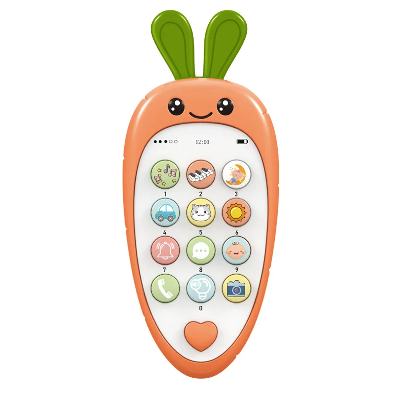 Children's Intelligence Education Bite Smart Music Light Effect Story Learning Simulation Mobile Phone Interactive Toys Gifts