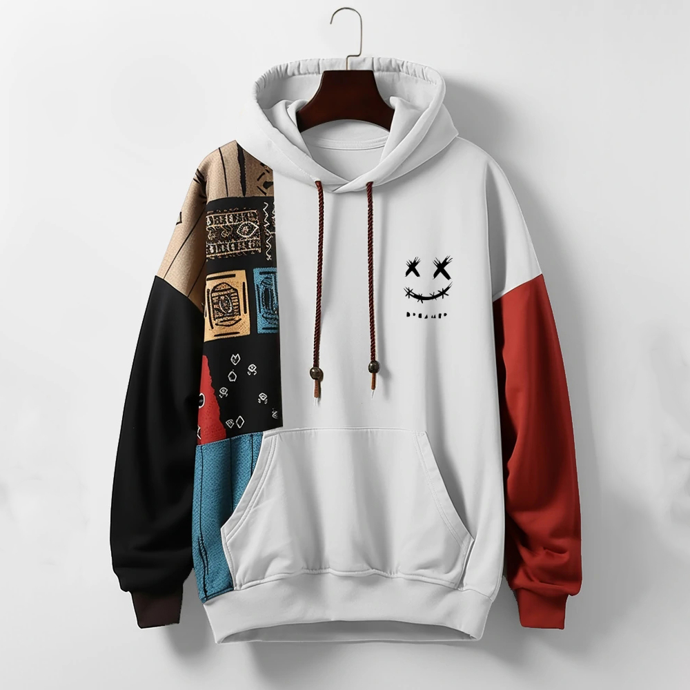 Sudadera con capucha Vintage para hombre, jersey con estampado gráfico de dibujos animados, ropa de calle deportiva, ropa de otoño de diseñador, sudaderas con capucha