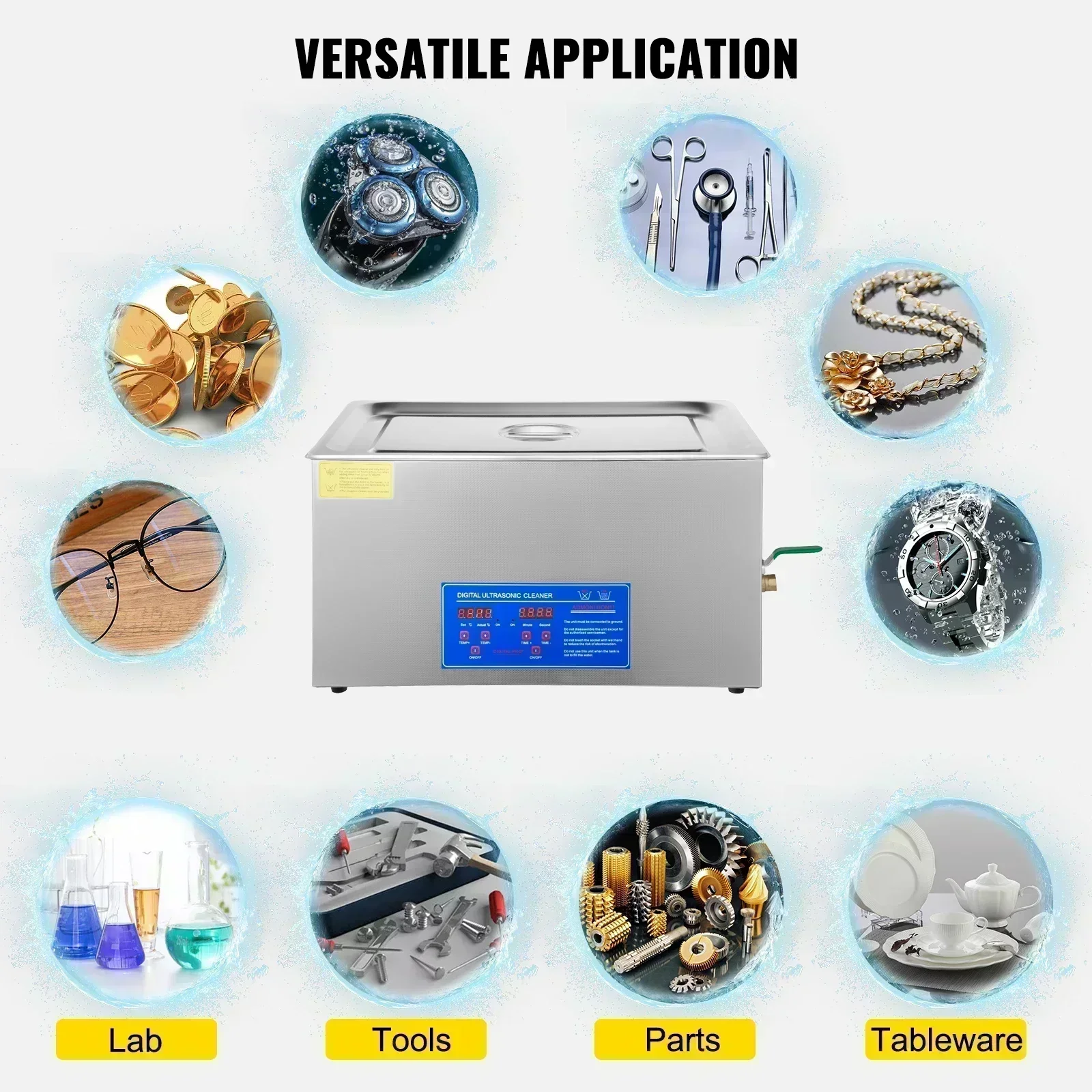 3L 6L 10L 2L Ultrasone Reiniger Ultrasone Wasmachine Ultrasone Verwarmde Wasbad Thuis Commerciële Ultrasone Reiniger