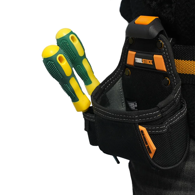 TOOLSTACK Mini Utility Toolkit Quality Hardwear Carpenter Work Tools Bag Quick-Hook Service Kit Hammer & Screwdriver Waist Pouch