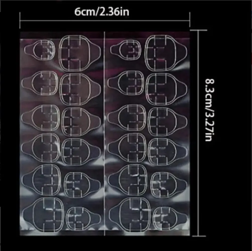 240 個ネイルゼリー接着剤両面偽ネイルアート粘着テープ接着剤ステッカー偽ネイル接着剤超粘性