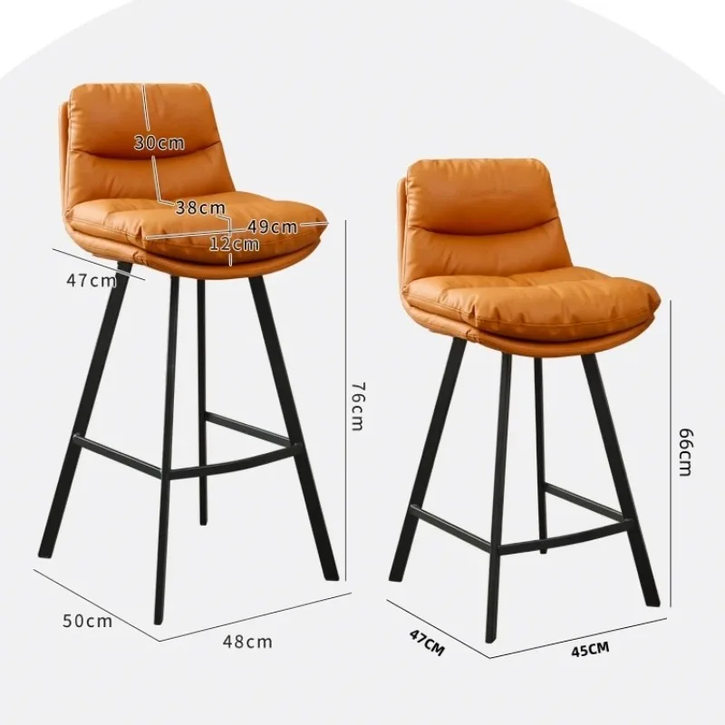 ‌ Taburete de bar de metal de lujo con reposapiés: altura ajustable, giratorio minimalista |   Ergonómico para encimera y recepción de bar con isla de cocina ‌