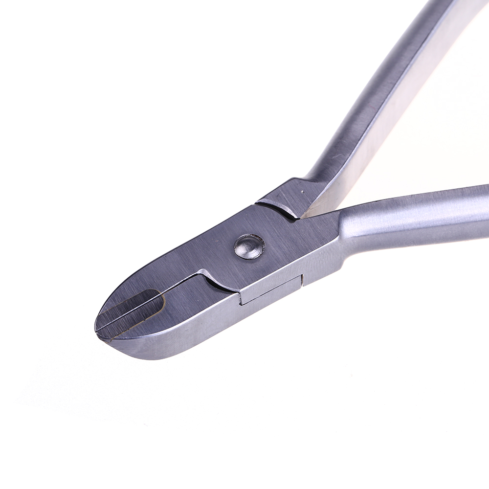 Alicate de corte de ligadura de odontologia para fios ortodônticos e faixas de borracha, instrumento de alicate de corte de fio fino para dentista de aço inoxidável