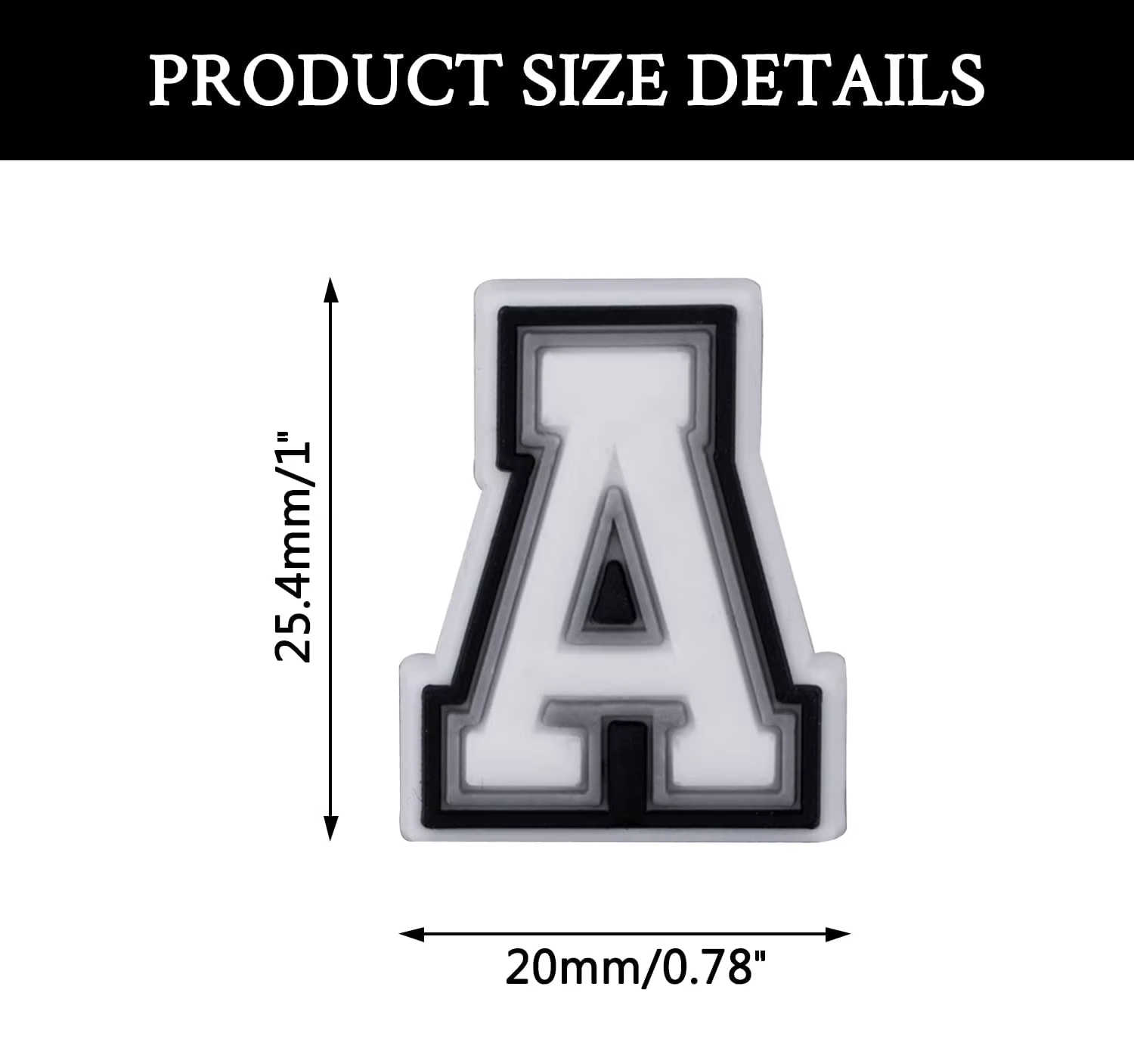 39/78Pcs Alphabet Letter Series Shoe Charms For Croc DIY Decoration Premium Quality Popular Charms Accessories for Beach Bag