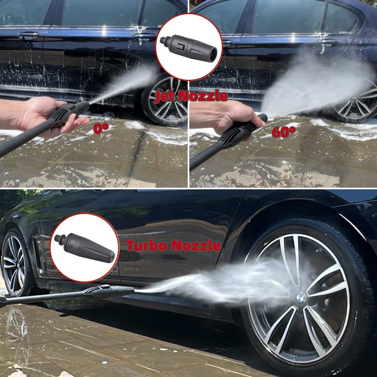 Ugello lancia per pistola a spruzzo per idropulitrice per idropulitrice AR Blue Clean Black Decker Bosch Michelin Makita Stanley